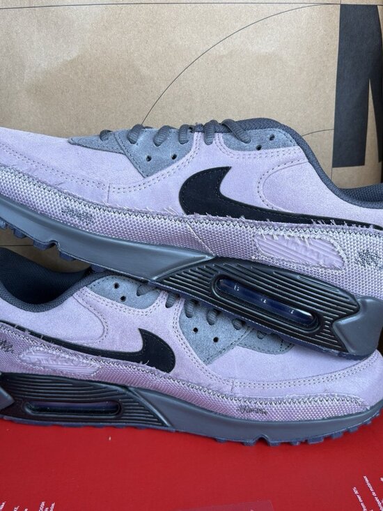 NEW Nike Air Max 90 PRM LT Violet Ore Black Iron Grey (IQ0612 226)  Size 8.5 main image 6